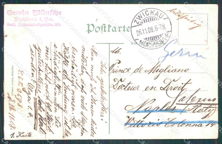 Deutschland Sachsen Zwickau Bismarck Denkmal AK ansichtskarten XC8246 – retro