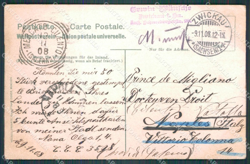 Deutschland Sachsen Zwickau Hauptmarkt CREASE AK ansichtskarten XC8247 – retro
