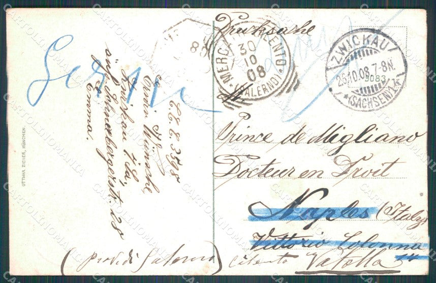 Deutschland Sachsen Zwickau Albertplatz TEAR AK ansichtskarten XC8248 – retro