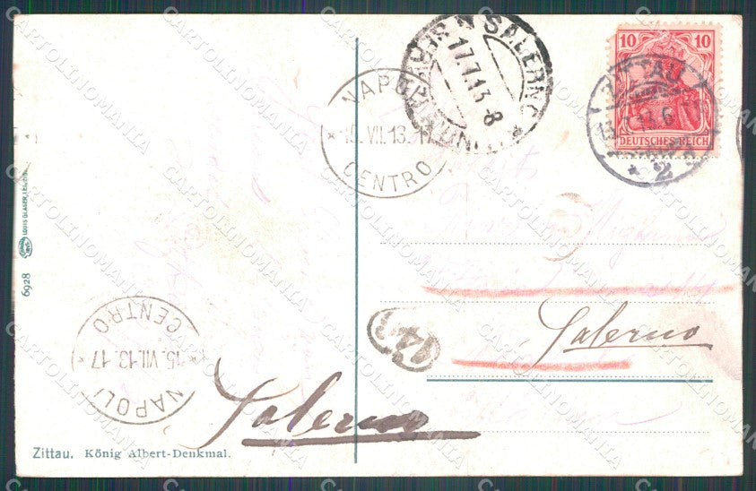 Deutschland Sachsen Zittau Konig Albert Denkmal AK ansichtskarten XC8254 – retro