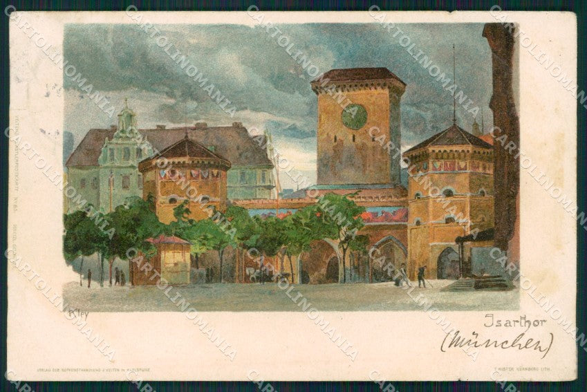 Deutschland Bayern Munchen Isarthor Kley AK ansichtskarten XC8261 – fronte
