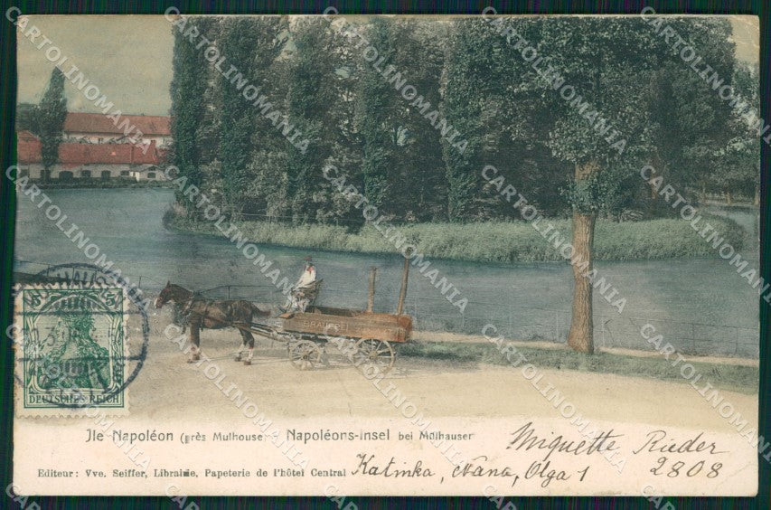 France Alsace Mulhausen CORNER CREASED AK ansichtskarten XC8263 – fronte