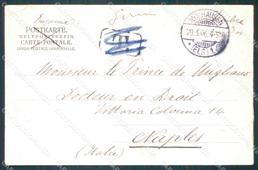 France Alsace Mulhausen CORNER CREASED AK ansichtskarten XC8263 – retro