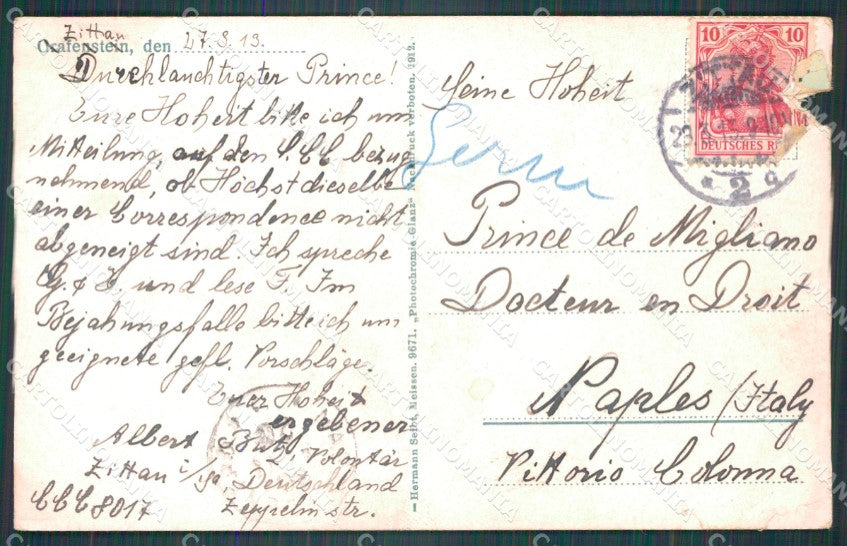 Deutschland Sachsen Zittau TEAR CORNER CREASED AK ansichtskarten XC8265 – retro