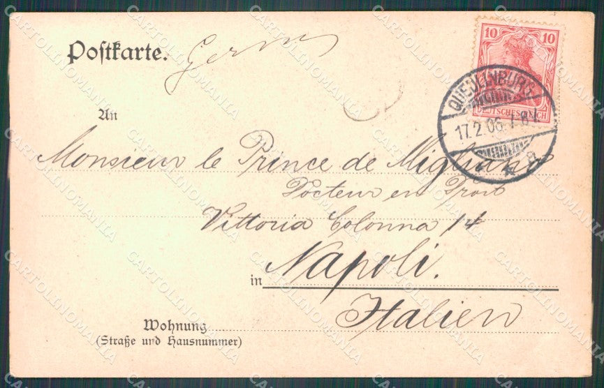 Deutschland Sachsen Anhalt Quedlinburg Schloss AK ansichtskarten XC8267 – retro