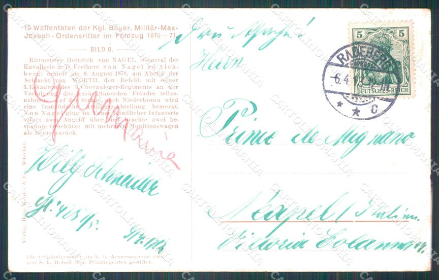 Motive Militar Pferde Hoffmann AK ansichtskarten XC8272 – retro