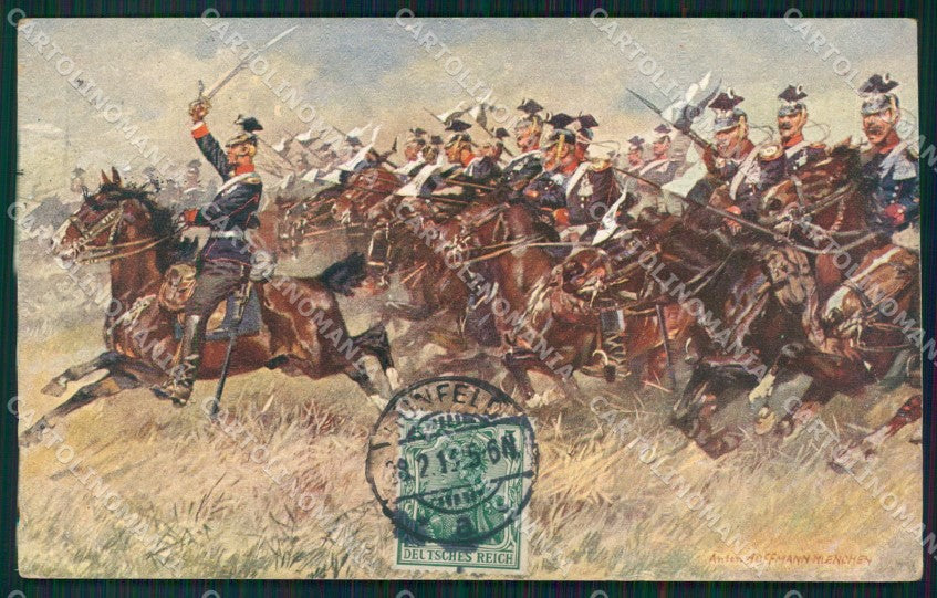 Motive Militar Pferde Hoffmann AK ansichtskarten XC8276 – fronte