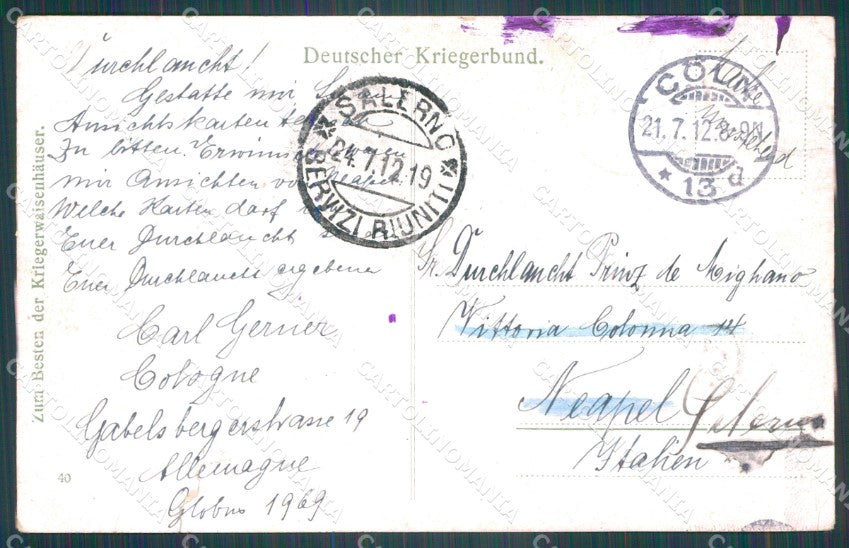 Motive Militar Pferde Hoffmann AK ansichtskarten XC8278 – retro