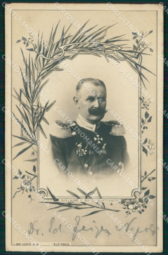 Deutschland Wurttemberg Royalty Wilhelm II Real Photo AK ansichtskarten XC8283 – fronte