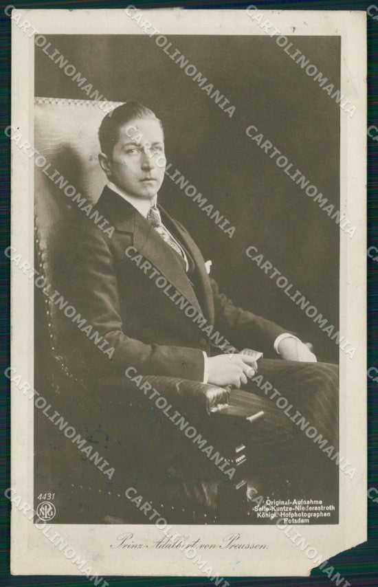 Motive Royalty Prinz Adalbert CORNER FAULT RPPC AK ansichtskarten XC8292 – fronte