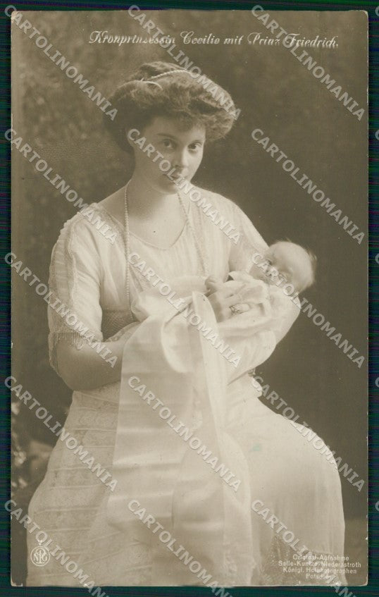 Motive Royalty Kronprinzessin Cecilie Real Photo RPPC AK ansichtskarten XC8300 – fronte