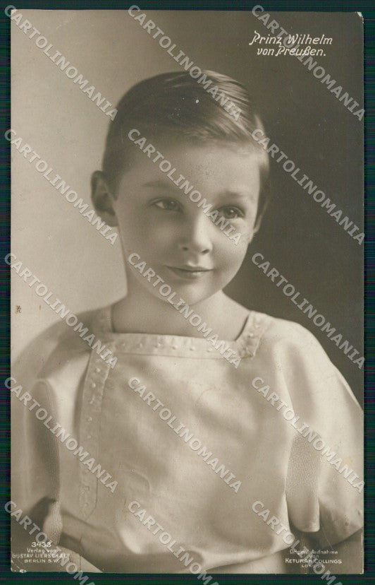 Motive Royalty Prinz Wilhelm von Prussen Real Photo RPPC ansichtskarten XC8305 – fronte