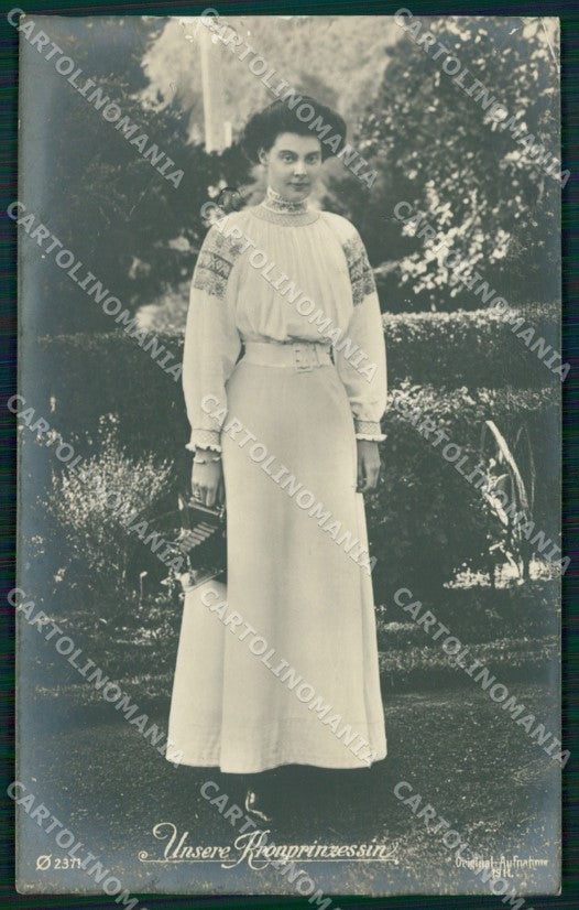 Motive Royalty Kronprinzessin CREASE RPPC AK ansichtskarten XC8309 – fronte