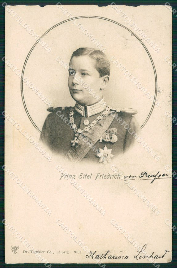 Motive Royalty Prinz Eitel Friedrich ABRADED AK ansichtskarten XC8311 – fronte