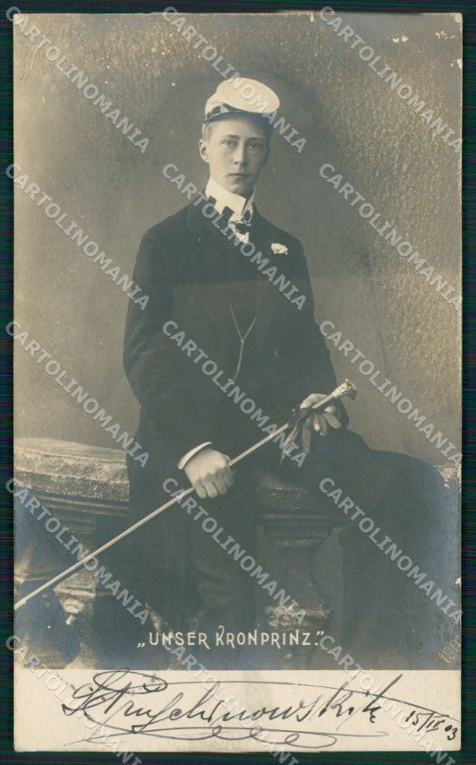 Motive Royalty Kronprinz Real Photo RPPC AK ansichtskarten XC8318 – fronte