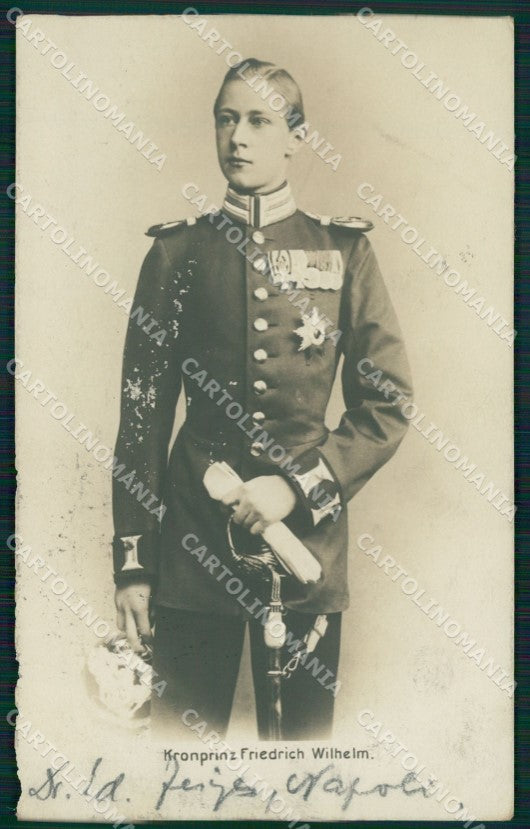Motive Royalty Kronprinz Friedrich Wilhelm RPPC AK ansichtskarten XC8319 – fronte