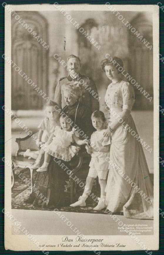 Motive Royalty Kaiser Wilhelm II CREASE Real Photo RPPC AK ansichtskarten XC8332 – fronte