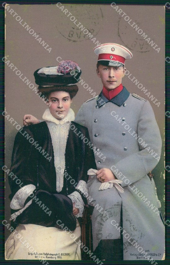 Motive Royalty Kronprinz Kronprinzessin Cecilie AK ansichtskarten XC8335 – fronte