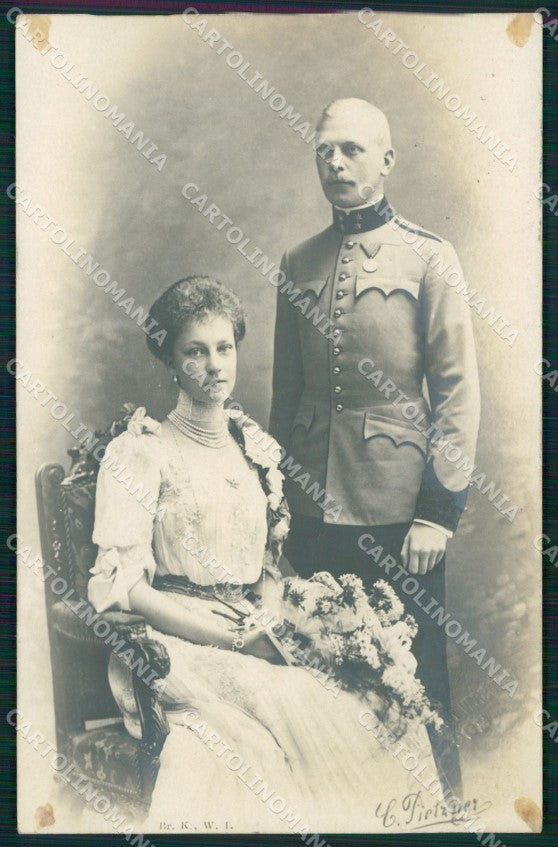 Motive Royalty Osterreich Erzherzogin Elisabeth RPPC AK ansichtskarten XC8336 – fronte