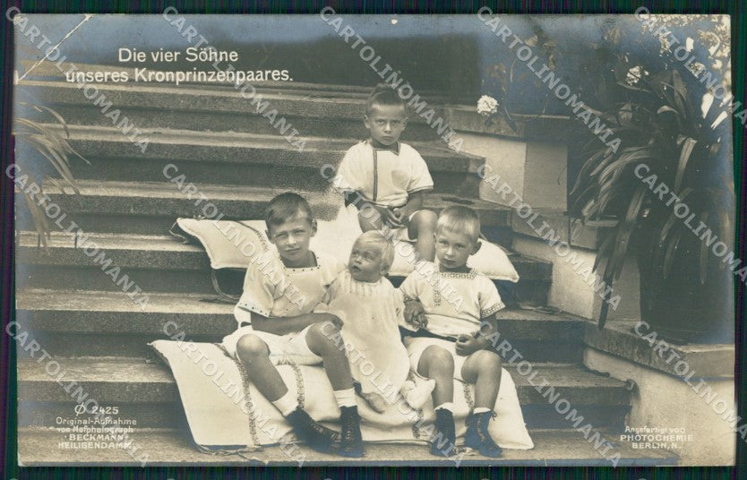 Motive Royalty Kronprinzenpaares CREASE Real Photo RPPC AK ansichtskarten XC8337 – fronte