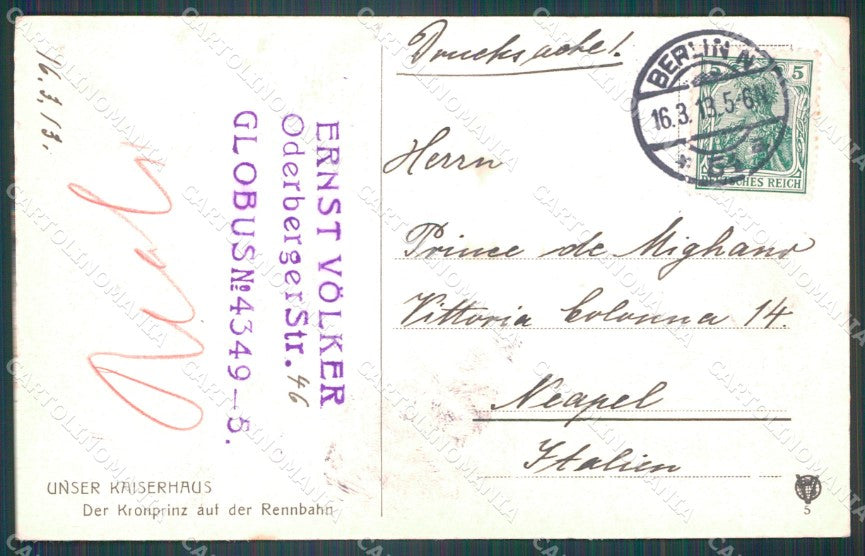 Motive Royalty Berlin Rennbahn Kronprinz AK ansichtskarten XC8338 – retro