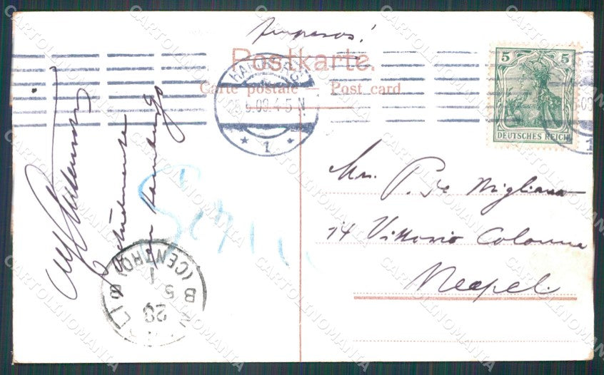 Motive Schiff Schnell Dampfer Deutschland Amerikalinie AK ansichtskarten XC8346 – retro