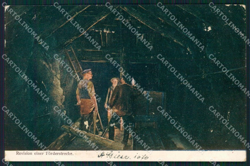 Motive Mine Revision einer Forderstrecke Bergleute AK ansichtskarten XC8352 – fronte