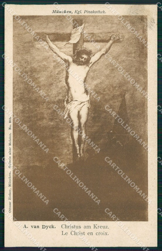 Motive Pinakothek Munchen Van Dyck Christus am Kreuz AK ansichtskarten XC8355 – fronte