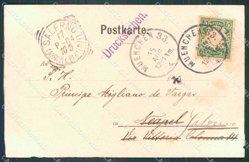 Motive Pinakothek Munchen Tiziano Kaiser Karl V AK ansichtskarten XC8358 – retro