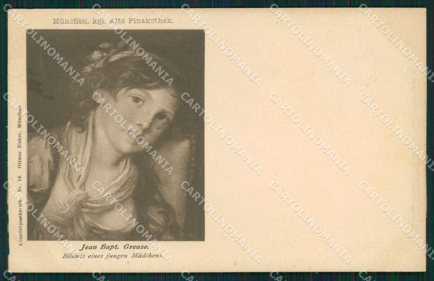 Motive Pinakothek Munchen Jean Bapt Greuze AK ansichtskarten XC8360 – fronte
