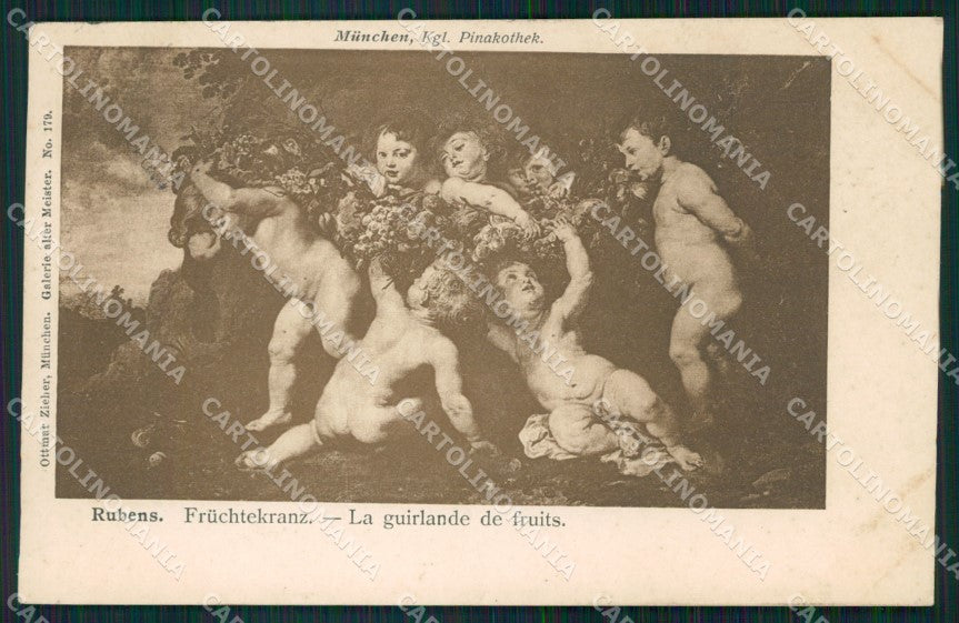Motive Pinakothek Munchen Rubens UNGLUED AK ansichtskarten XC8370 – fronte