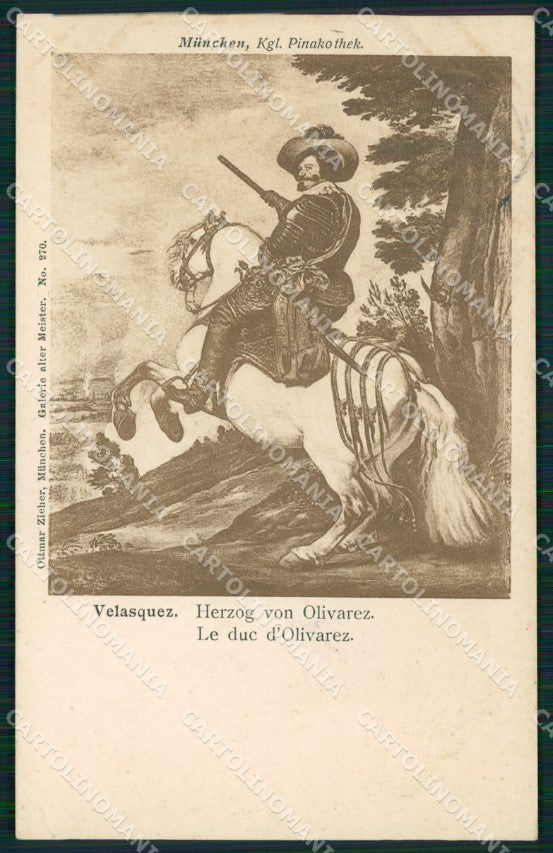 Motive Pinakothek Munchen Velasquez Diego UNGLUED AK ansichtskarten XC8371 – fronte