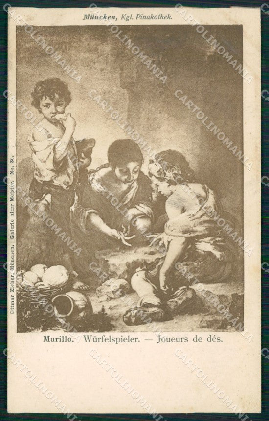 Motive Pinakothek Munchen Murillo UNGLUED AK ansichtskarten XC8373 – fronte