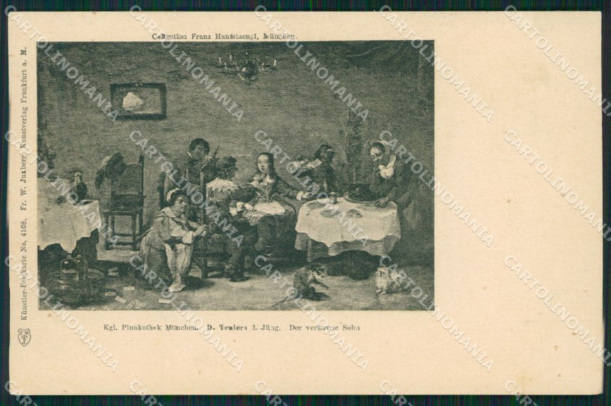 Motive Pinakothek Munchen Teniers AK ansichtskarten XC8375 – fronte