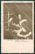 Motive Pinakothek Munchen Van Mieris Dame mit Papagei AK ansichtskarten XC8377 – fronte