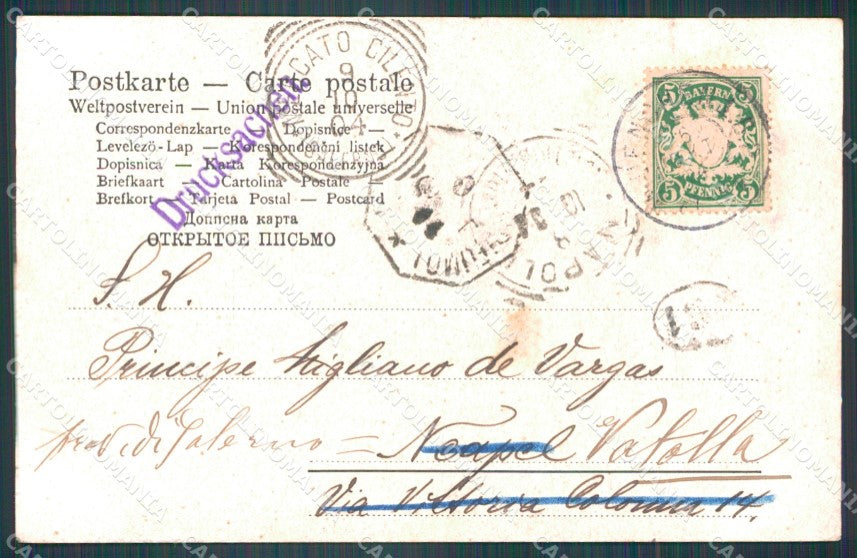 Motive Pinakothek Munchen Van Mieris Dame mit Papagei AK ansichtskarten XC8377 – retro