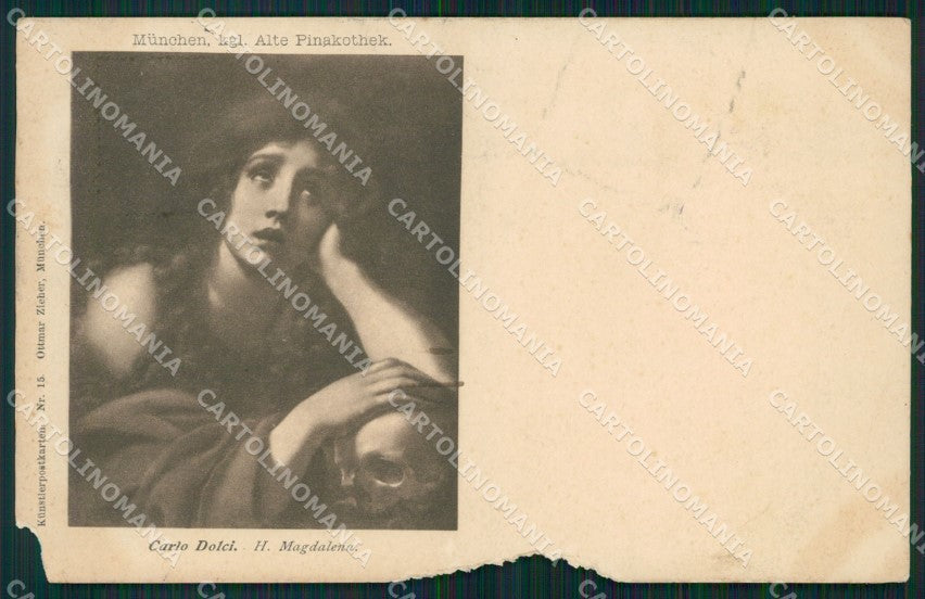 Motive Pinakothek Munchen Carlo Dolci ABRADED AK ansichtskarten XC8379 – fronte