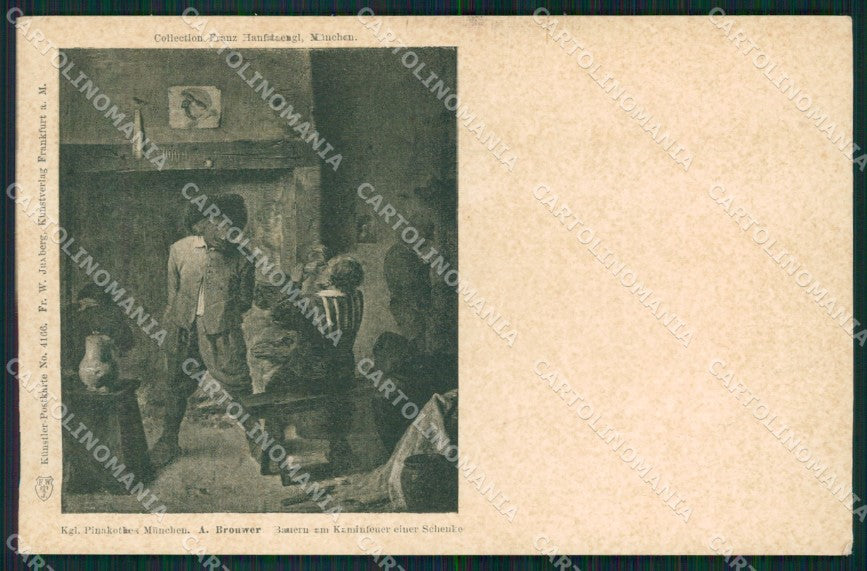 Motive Pinakothek Munchen Brouwer AK ansichtskarten XC8383 – fronte