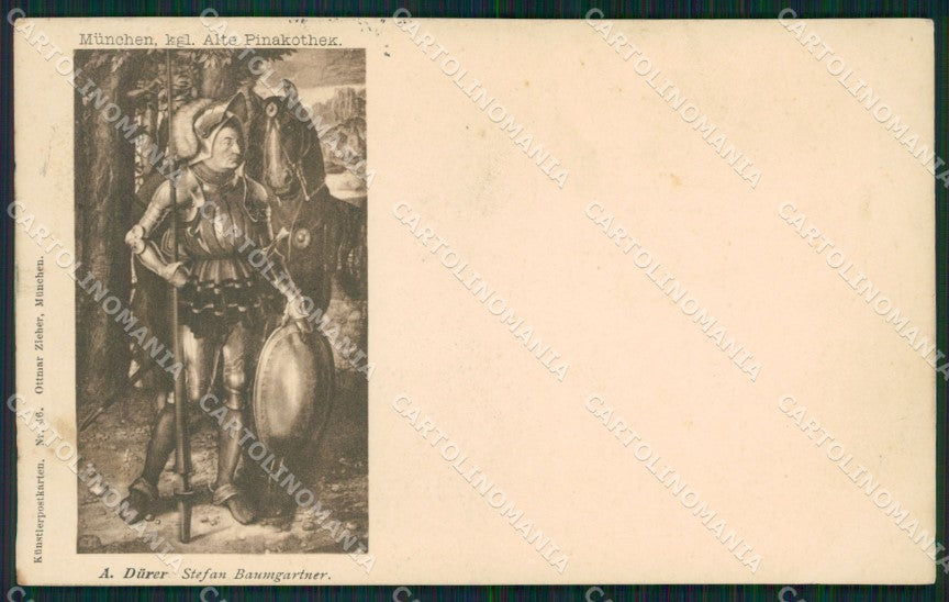 Motive Pinakothek Munchen Durer Stefan Baumgartner AK ansichtskarten XC8384 – fronte