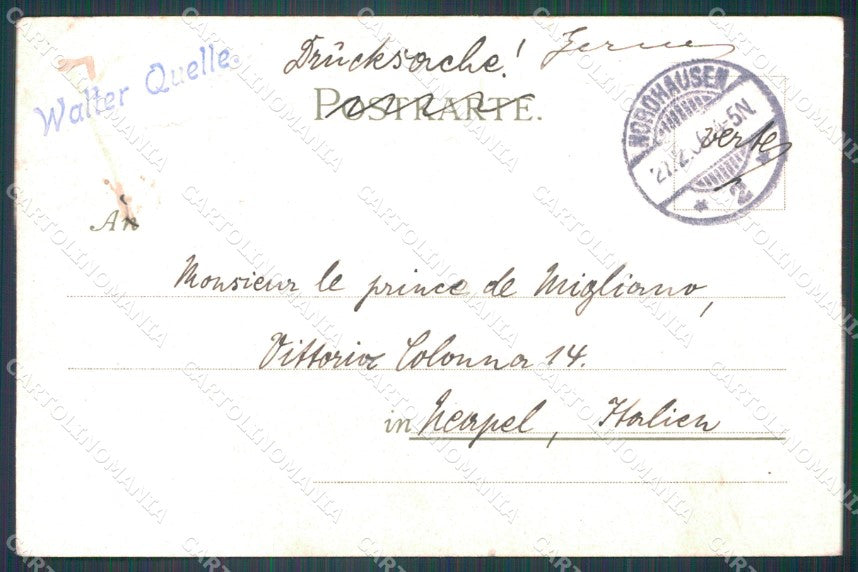 Deutschland Bayern Munchen Alte Residenz Kley CREASED AK ansichtskarten XC8391 – retro