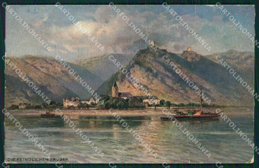 Deutschland Rheinland Pfalz Kamp Bornhofen CREASED AK ansichtskarten XC8392 – fronte