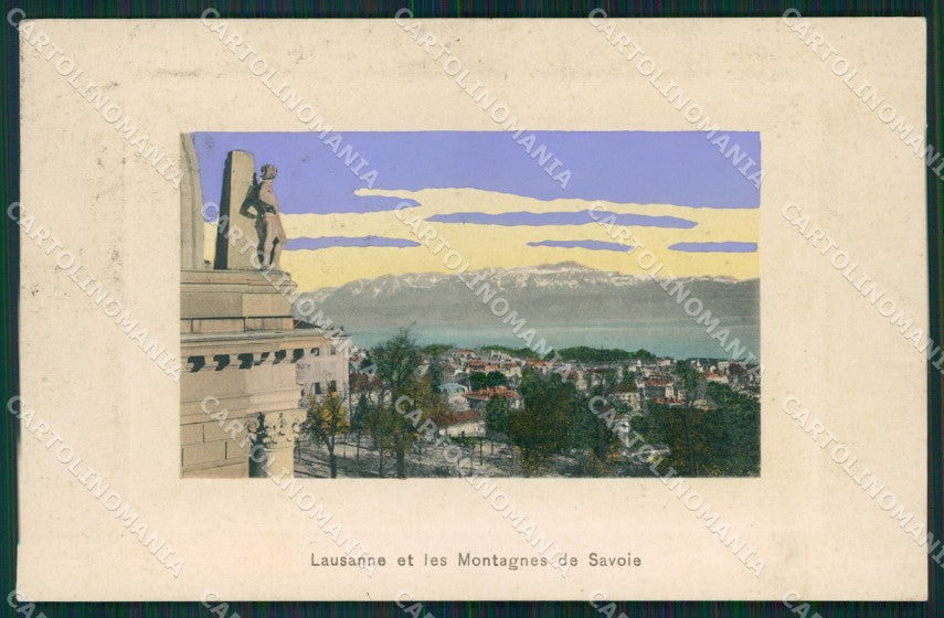 Swiss Schweiz Waadt Lausanne Montagnes Savoie AK ansichtskarten XC8403 – fronte