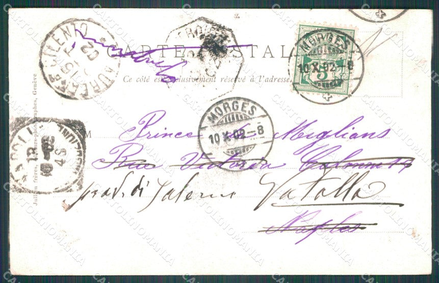 Swiss Schweiz Wallis Champery Cendrillon du Val Illiez TEARED AK XC8427 – retro