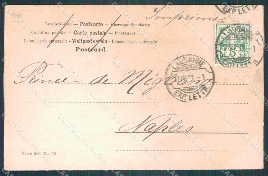 Swiss Schweiz Waadt Lausanne Bordes Salon 1902 Art Foto AK ansichtskarten XC8433 – retro