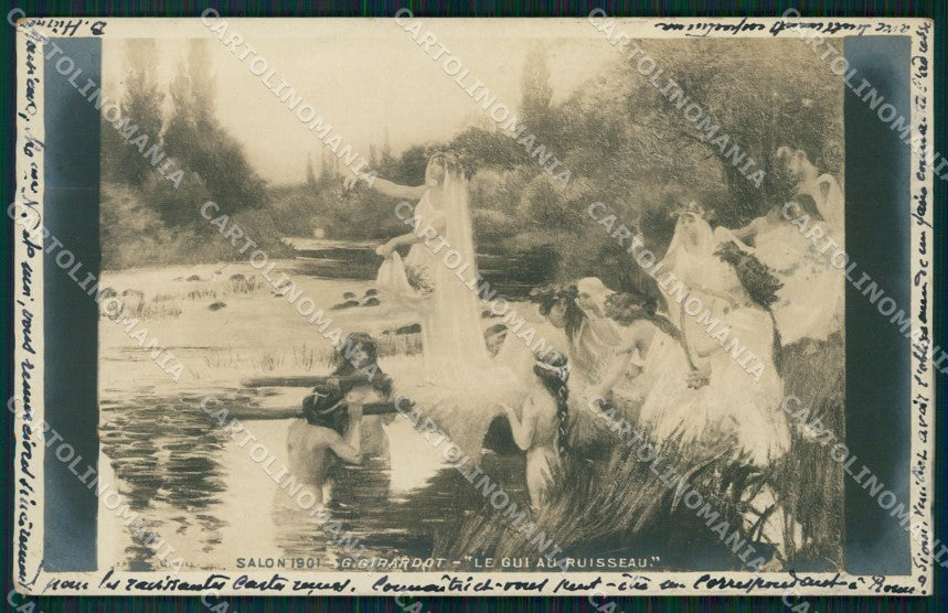 Swiss Schweiz Waadt Lausanne Girardot Salon 1901 Art Foto ansichtskarten XC8442 – fronte