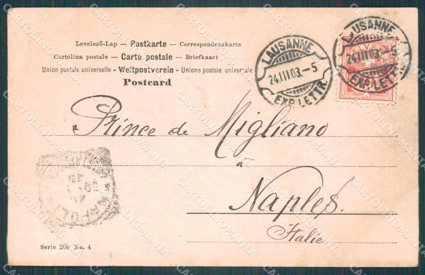 Swiss Schweiz Waadt Lausanne Girardot Salon 1901 Art Foto ansichtskarten XC8442 – retro
