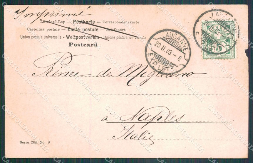 Swiss Schweiz Waadt Lausanne Watelin Salon 1902 ABRADED ansichtskarten XC8445 – retro