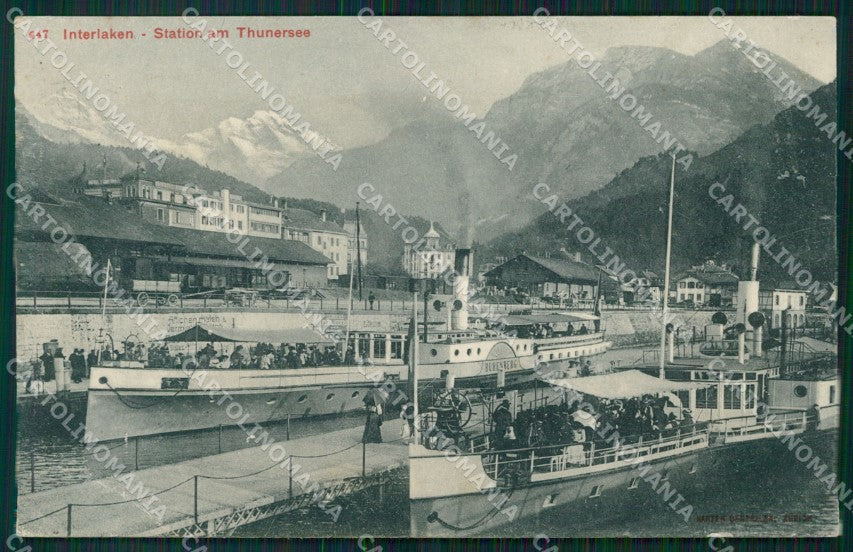 Swiss Schweiz Bern Interlaken CORNER CREASED AK ansichtskarten XC8452 – fronte