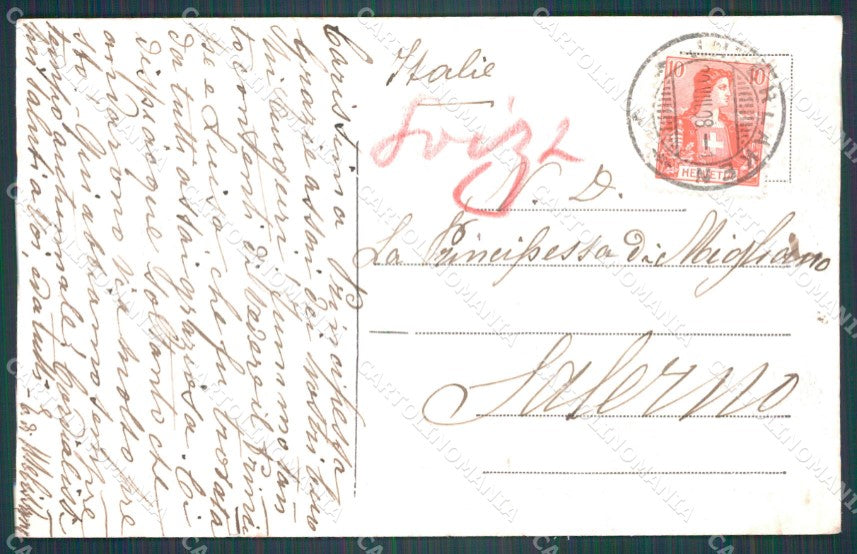 Swiss Schweiz Bern Interlaken CORNER CREASED AK ansichtskarten XC8452 – retro