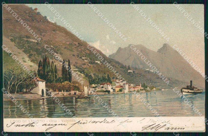 Swiss Schweiz Tessin Lugano Oria Valsolda AK ansichtskarten XC8460 – fronte